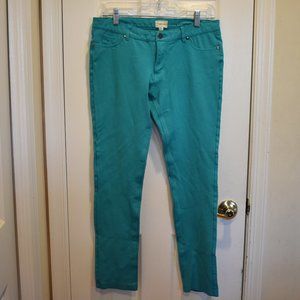 TIMING Girl’s Aqua Blue Stretchy Skinny Jeggings